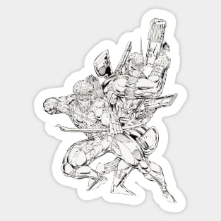 Youngbloods Black and White Sticker